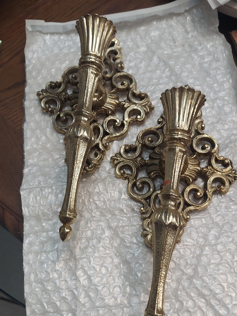 Set Of Cast Metal Sconces